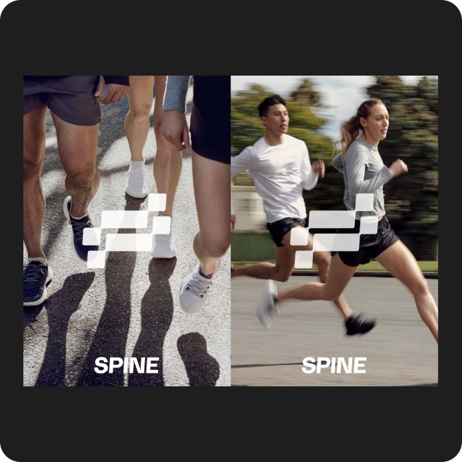 People running with SPINE shoes