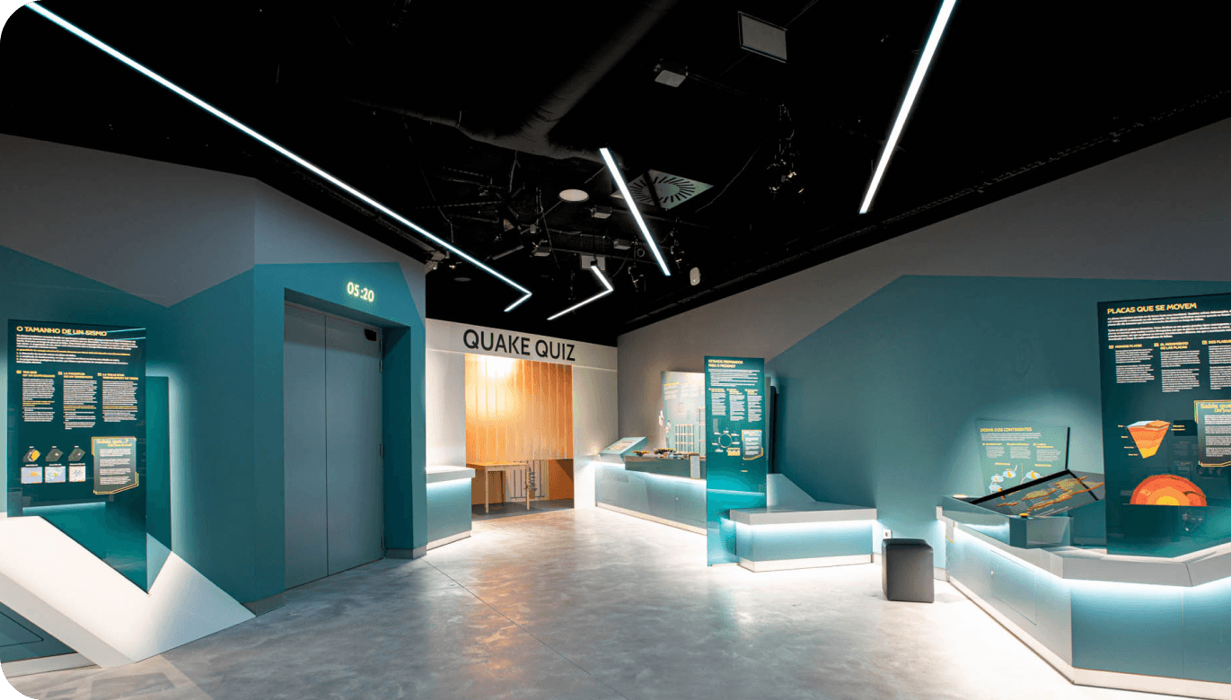 Quake's museum game room
