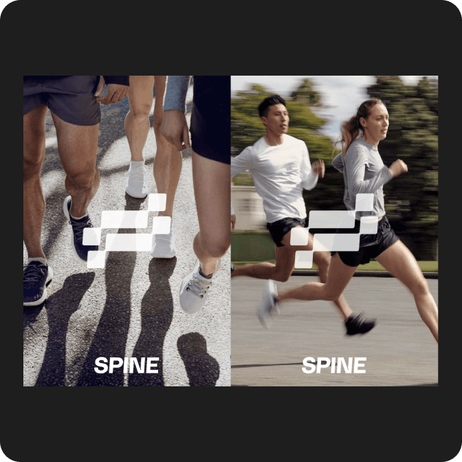 People running with SPINE shoes